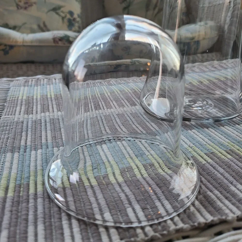 Home Interiors Two Piece Candle Holder Item 12289 Suspended Tealight Clear Glass
